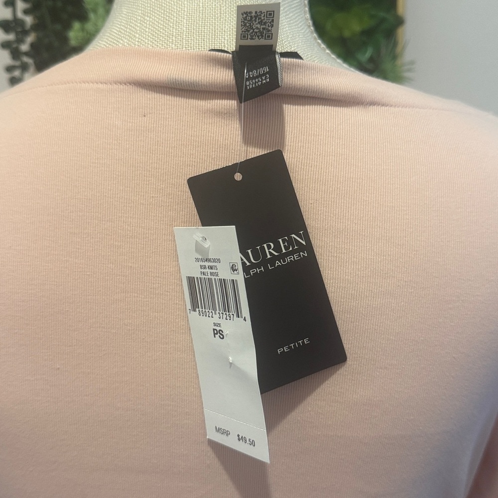 NWT Lauren Ralph Lauren Stretch Boat Neck Shirt - Picture 8 of 8